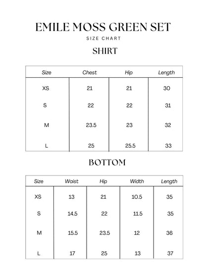 Emile Moss Green Set